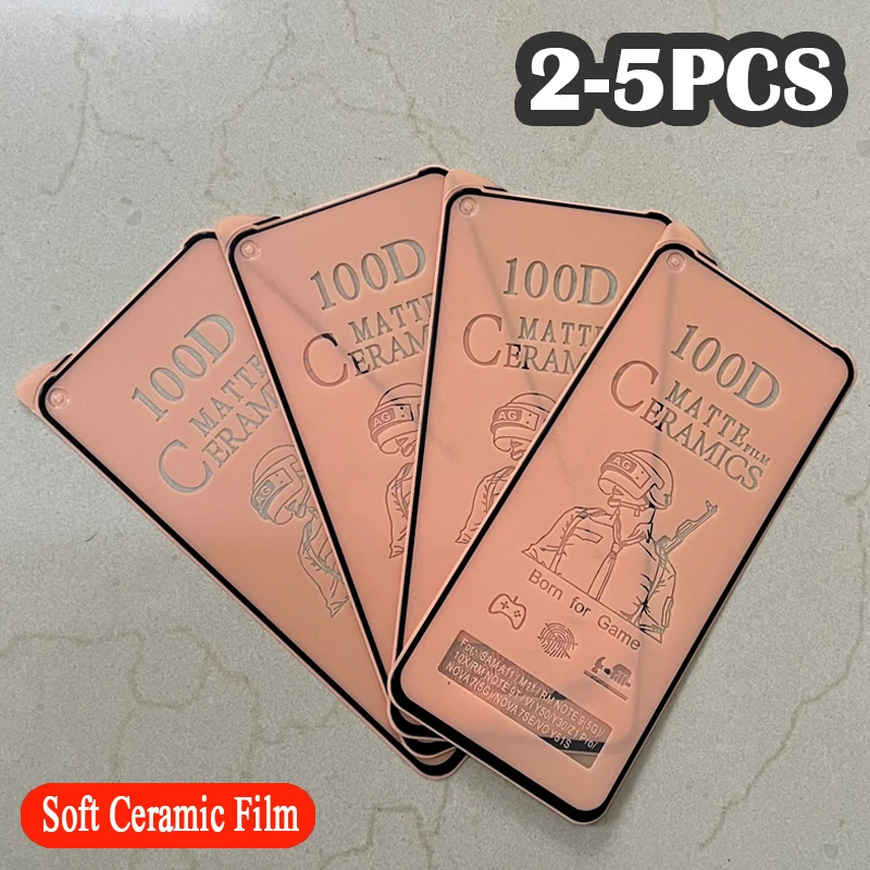 2 - 5Pcs HD Matte Soft Ceramic Film For Xiaomi Mi 10i 10X 10T 10 11 Lite NE 11i 11T 11X 9X 9T Pro 12 12T Screen Protectors Glass