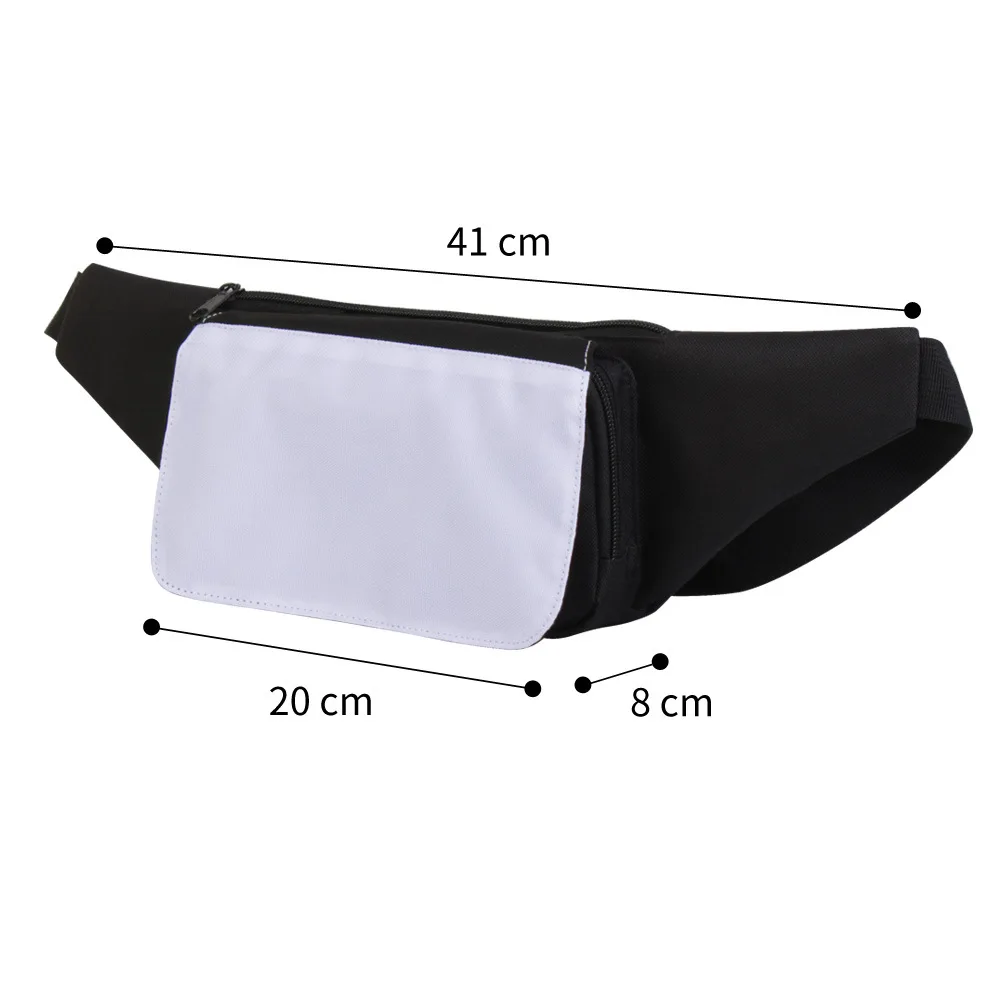 3 Pcs Sublimation Blank Waist Bag Outdoor Sports Bags for Phone Storage Coin Purse Canvas Pouch Korean-style Crossbody Bag