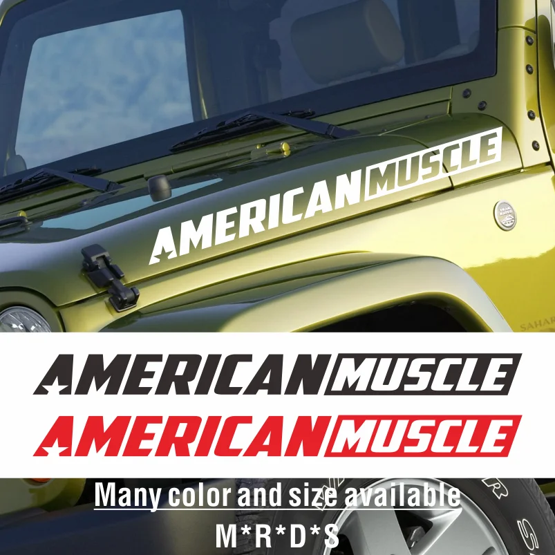 

American Muscle Style Car Front Windshield Decal Vinyl Rear Windscreen Window Sticker For Camaro Mustang Challenger F150