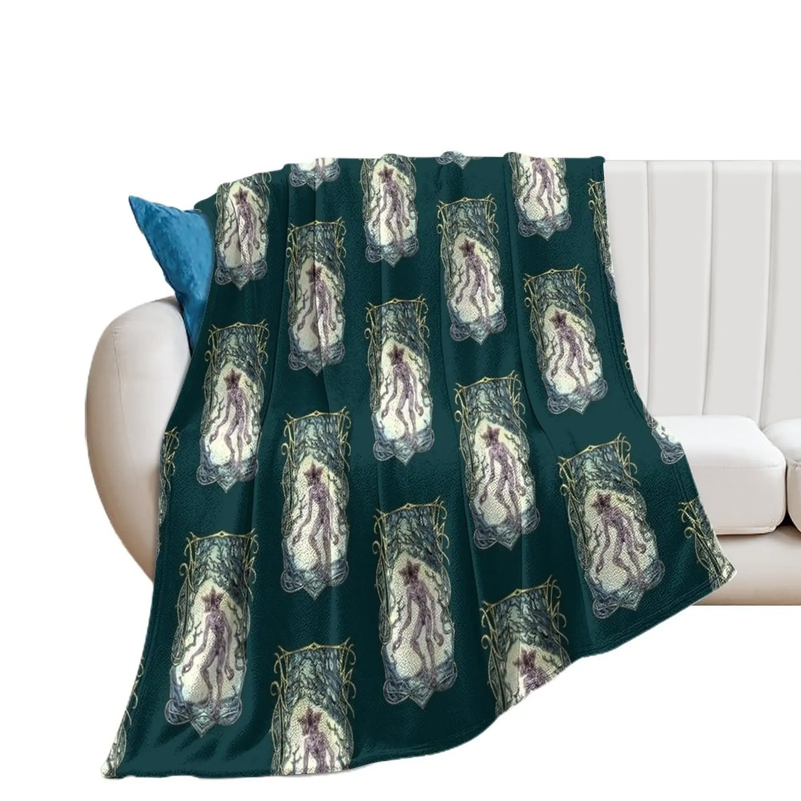 Demogorgon Throw Blanket for sofa Furry Blankets