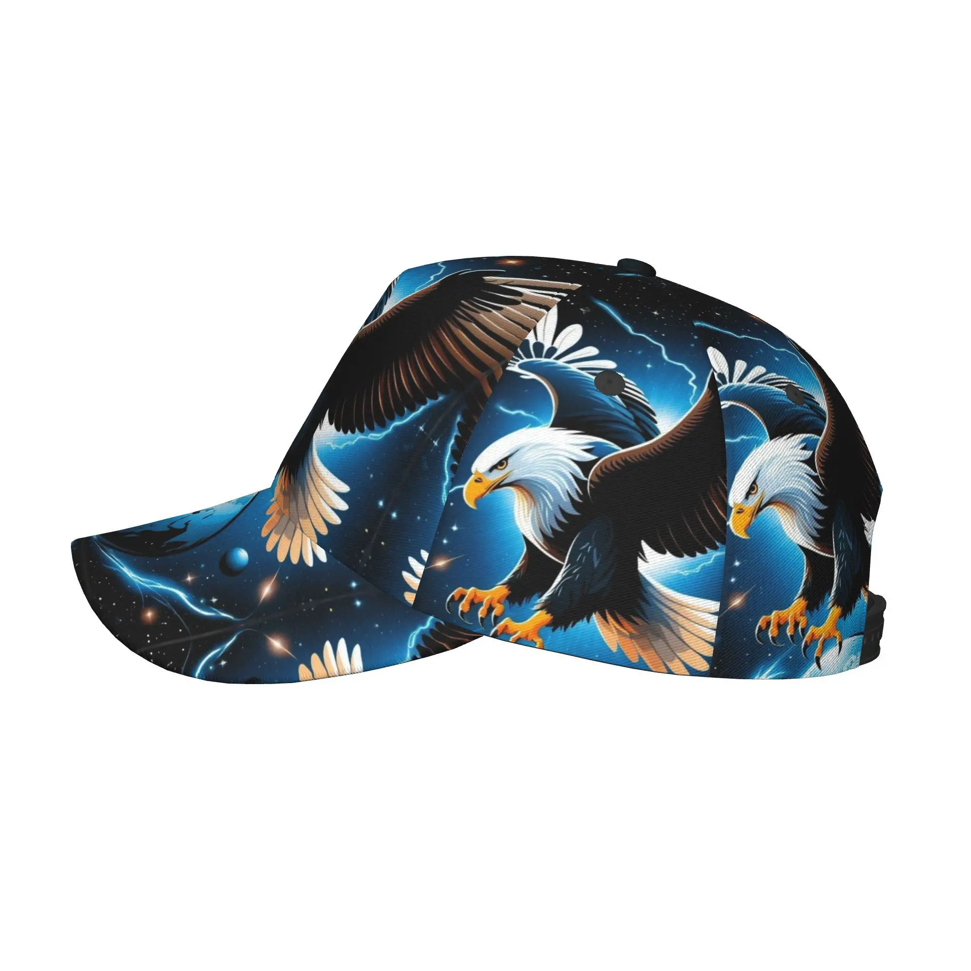Eagle on Earth in Space 1pc Full Print Baseball Caps Street Style Fashion Caps Sports Outdoor Casual Caps Sun Hats