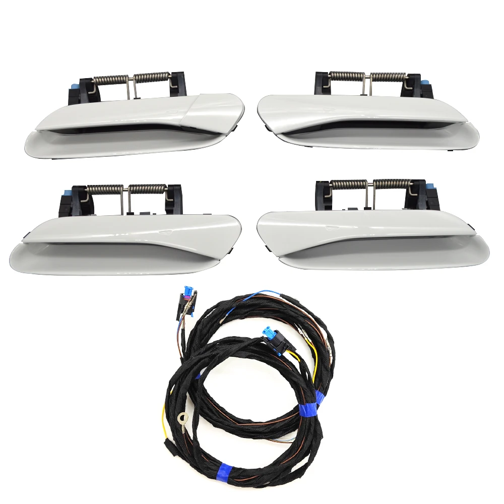 

For VW MEB ID4 ID6 Comfortable keyless entry inductance four door handles pearl white