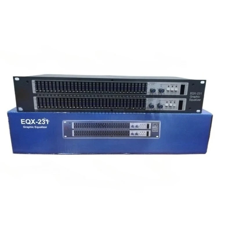 EQX231 Dual 31-Band Equalizer Professional Stage Performance with Independent Subwoofer Output Interface