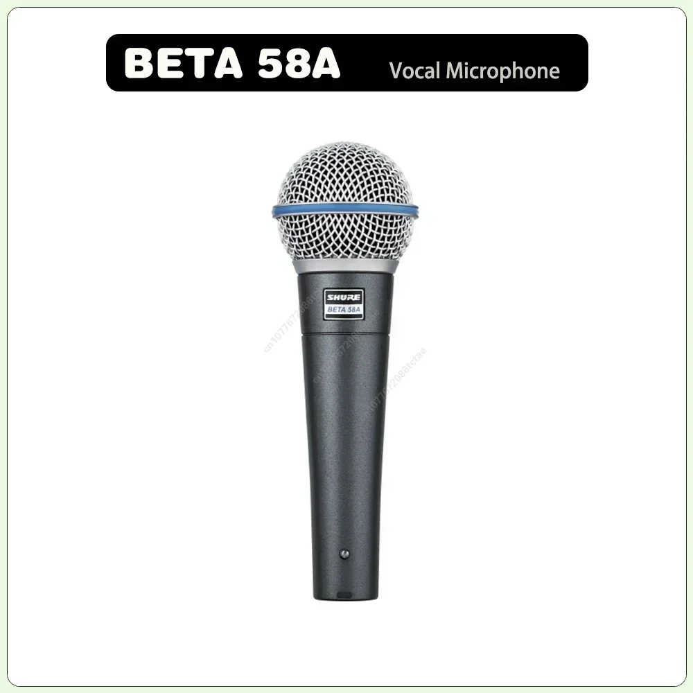 Original Shure BETA 58A Vocal Microphone Dynamic Microphone Home KTV Live Stage Performance Microphone 2 PCS Wholesale