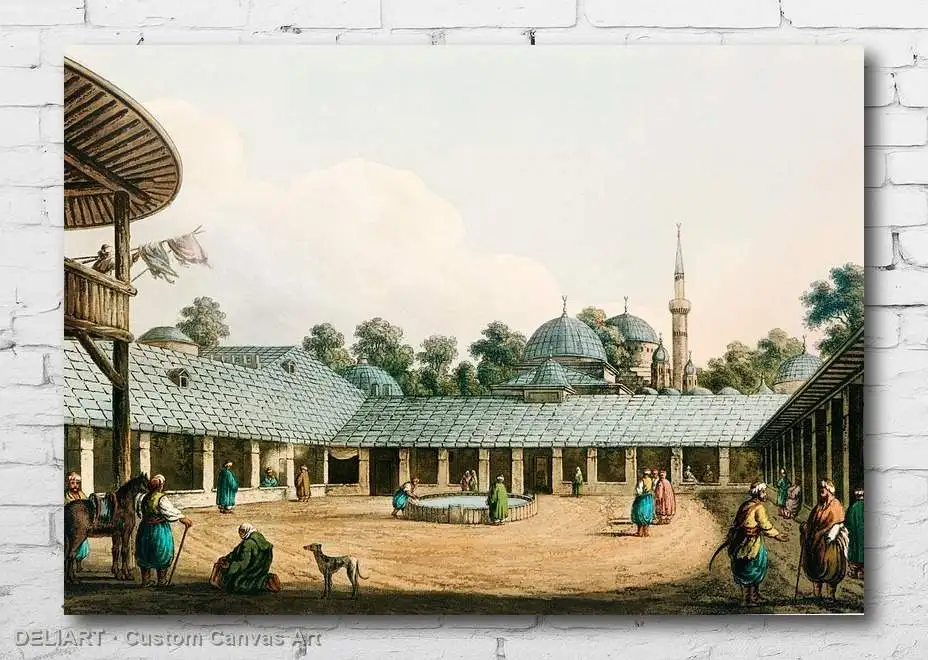 

Ottoman Vintage Travel Canvas Poster - Borgas Custom Size Wall Art Home Room Decor