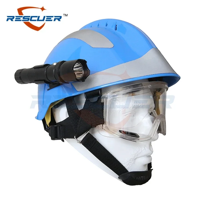 Emergency rescue helmet firefighter emergency safety hat forest fire light stand fire hood