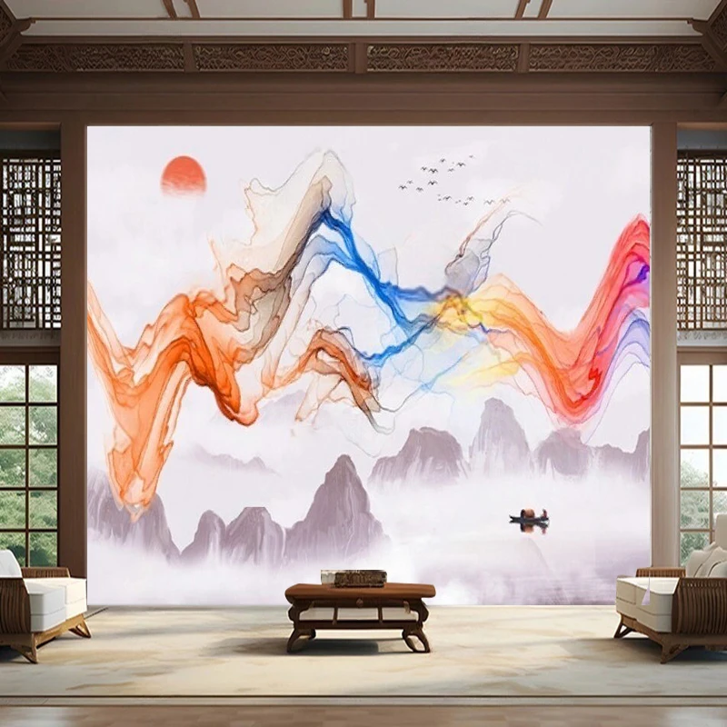 Simple Yet Luxurious Beautiful And Colorful Abstract And Picturesque Modern And Stylish Living Room Study Exhibition Hall