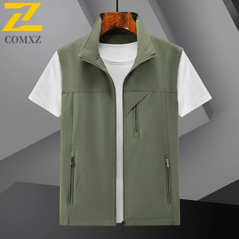 

Men's Vest All-Weather Photographer Windproof Waterproof Fishing Sleeveless Jacket with Many Pocket System for Hiking Outdoor