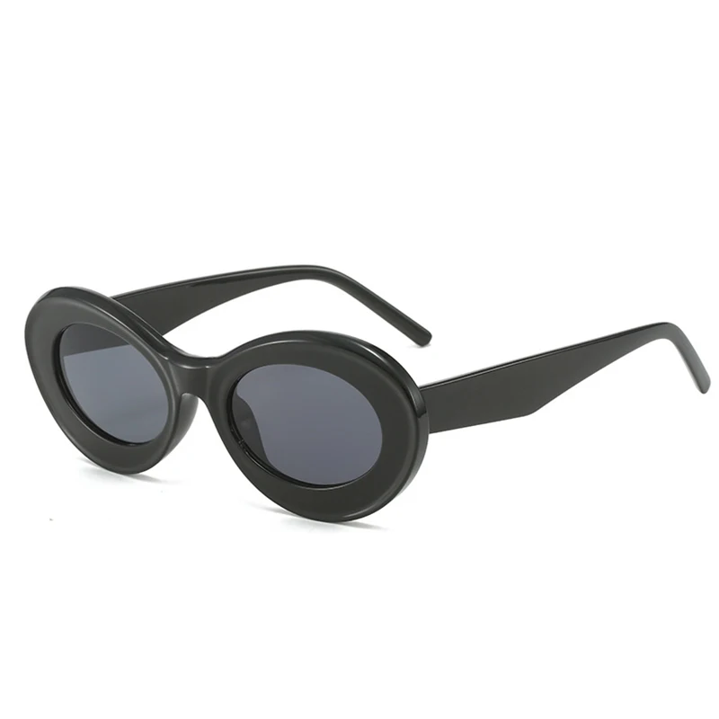 Popular Small Oval Sunglasses Women Vintage Retro Cat Eye Candy Color Ladies Sunglasses Fashion Trendy Eyewear Shades UV400