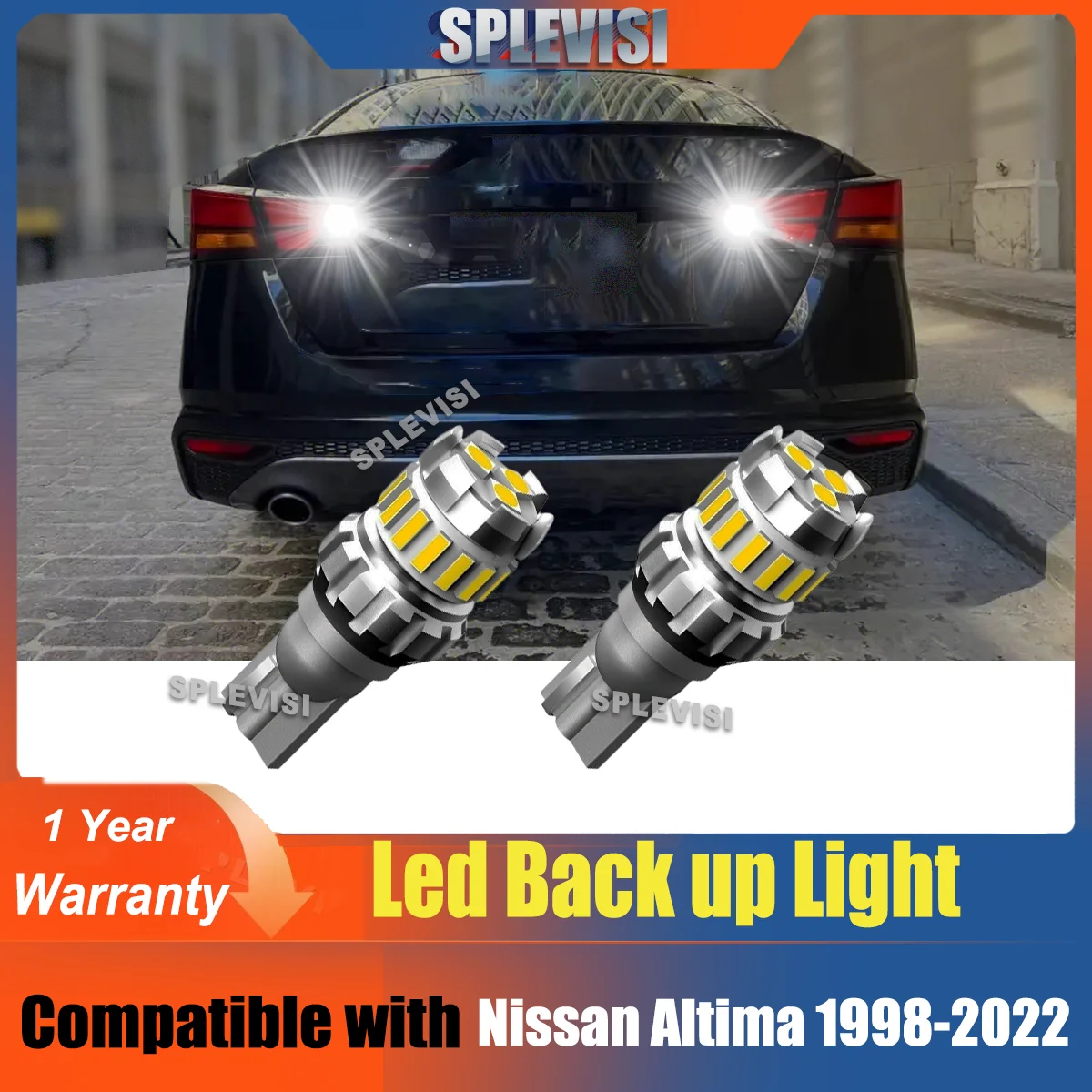 

LED Reverse Lights W16W Backup Lamp 12V White For Nissan Altima 1998 1999 2000 2001 2002 2003 2004 2005 2006 2007 2008 2009-2022