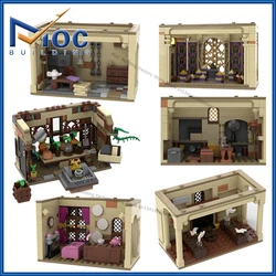MOC Building Blocks Classic Movie Series Modular Scene Office Common Room Dorm Castle Model Toy DIY Assemble Bricks Holiday Gift