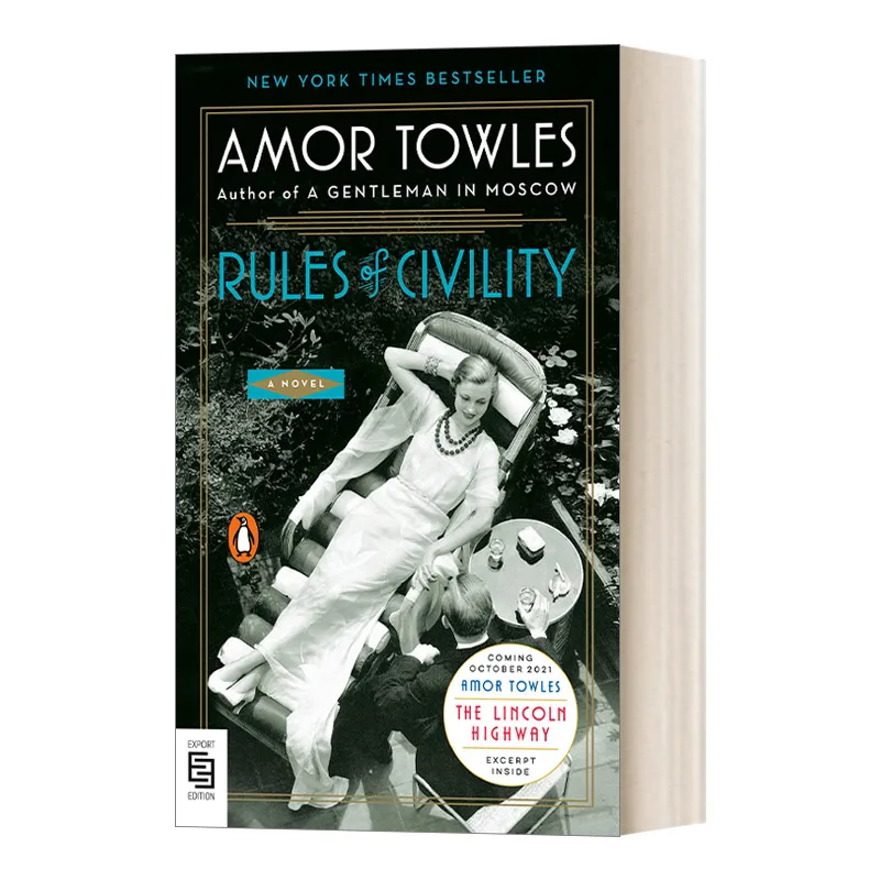 

Rules of Civility Amor Towles, Bestselling books in English, Classics Novels 9780143121855
