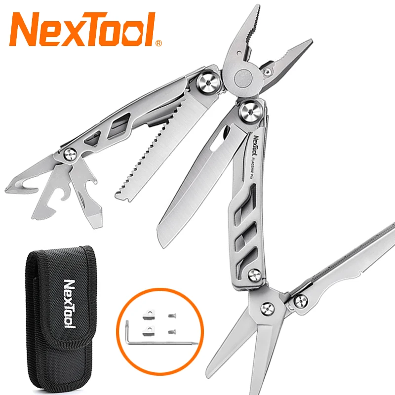 NexTool Flagship Pro Multitool Pliers 16 in 1 Multi Tool with Big Folding Scissors Pocket Knife EDC Camping Survival Tools