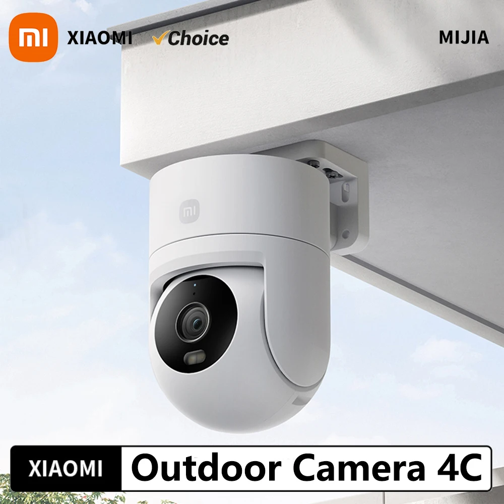 Xiaomi Outdoor Camera 4C 5 Megapixel Full-color Night Vision IP66 Waterproof Bidirectional Gimbal WIFI6 Humanoid Tracking CN Ver