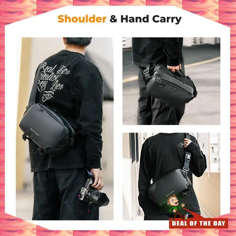 24-Hour Delivery Camera Bag Carrying Bag  10L Large Capacity Waterproof Shockproof With Flexible Divider For Iphone/Camera/Lens/