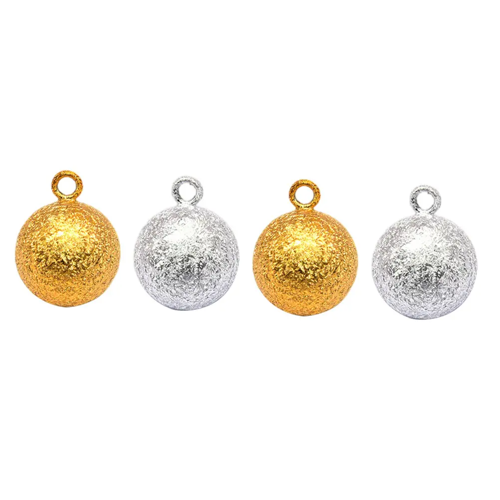 

4 Frosted Bell Pendants Copper Jewelry Supplies Lightweight DIY Charms Necklace Bracelet Keychain Sweater Chain Anklet Cellphone