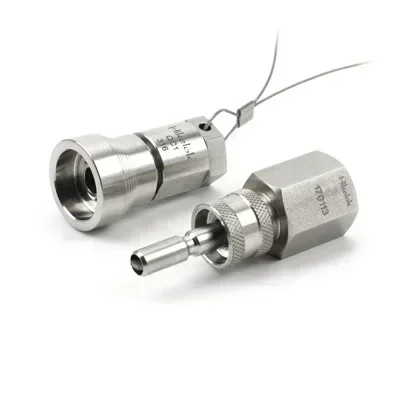 Swagelok Type Hikelok High Pressure Stainless Steel 6000 psig Full Flow Quick Connector Quick Couplings Fittings with Shut Off