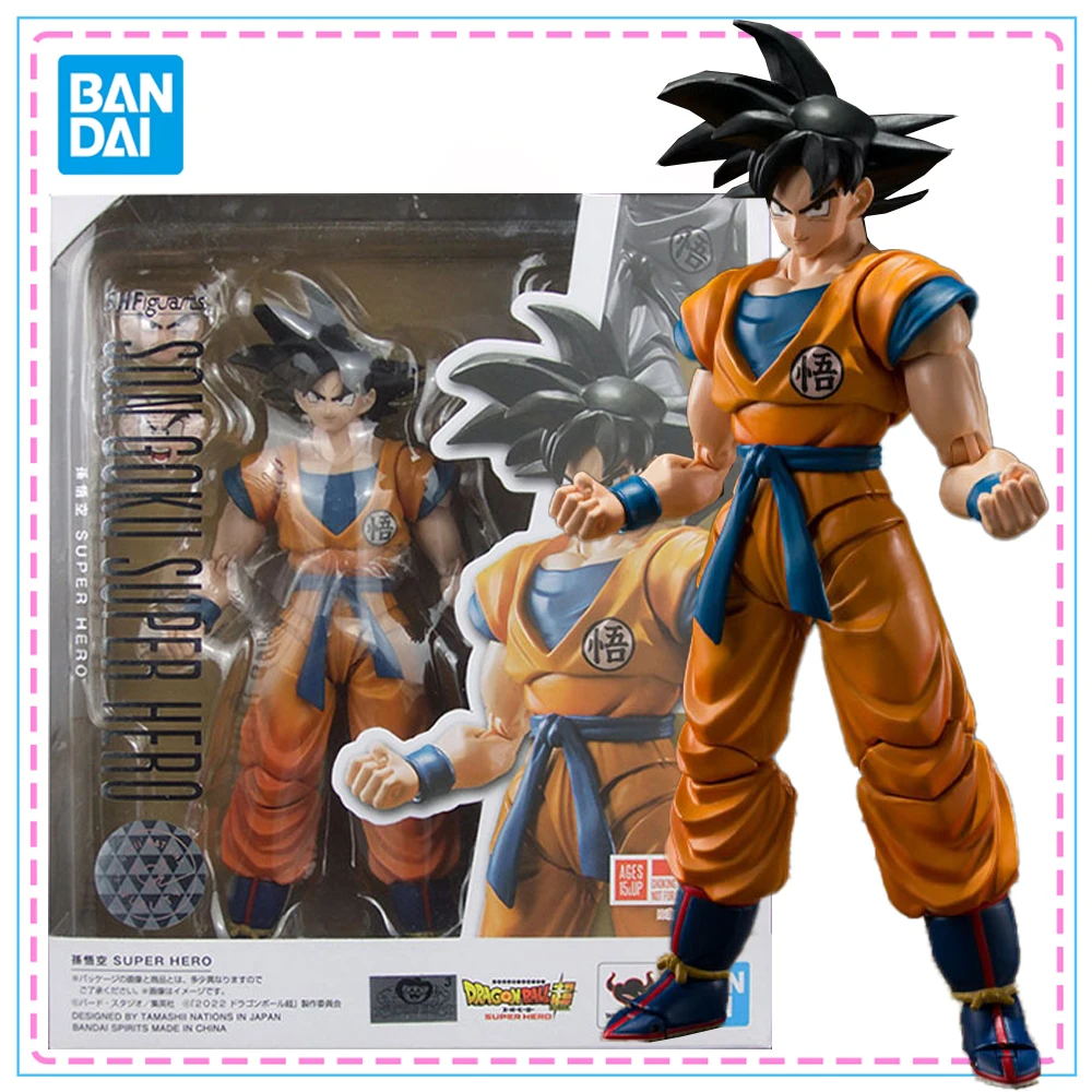 

Bandai S.H.Figuarts Dragon Ball Super Son Goku Super Hero Фигурка Подлинная модель SHF Комплект Коллекция Модель Мальчики Игрушки Подарки