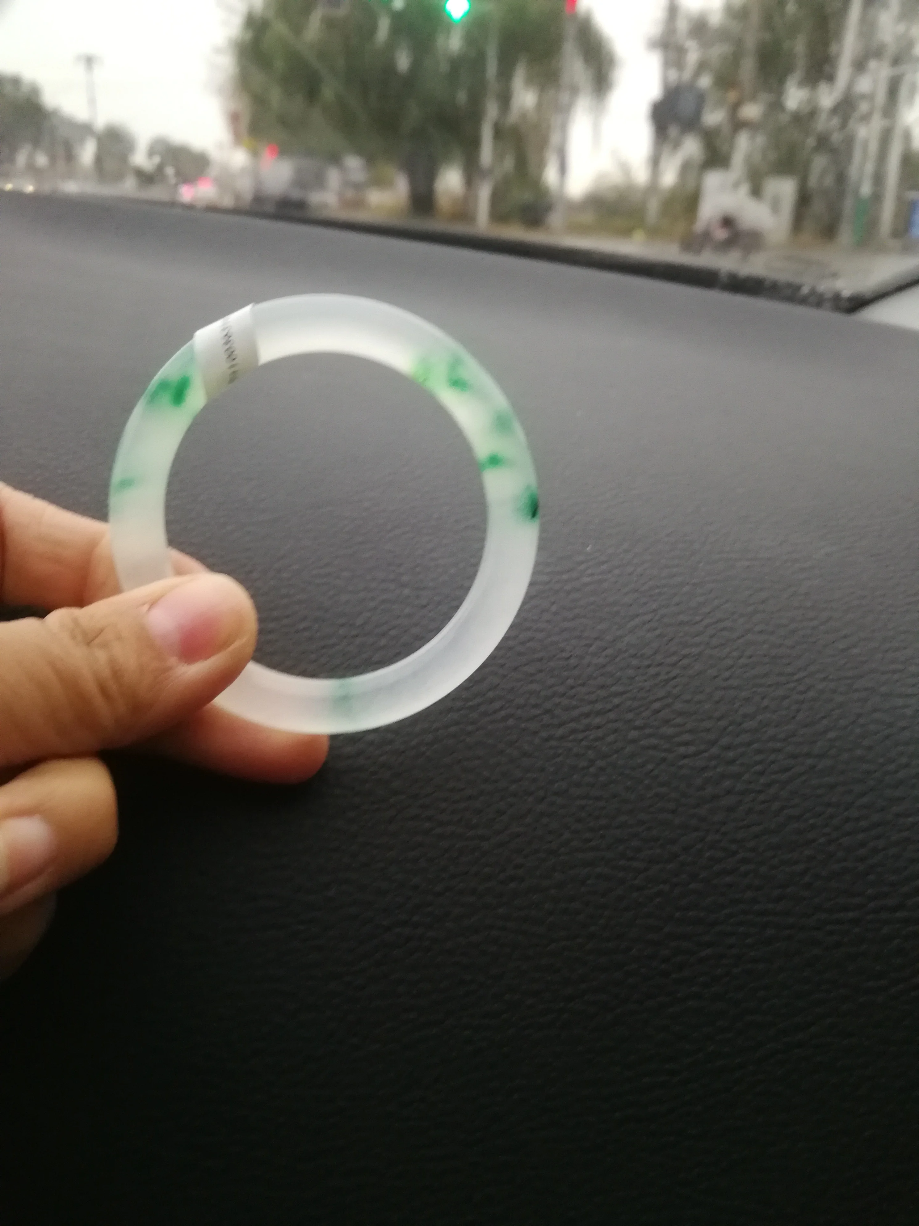 Top Quality Product Exquisite Jewelry Original Ecological Ice Floating Flower Jade Bangle Natural Bracelet Holiday Jewellry