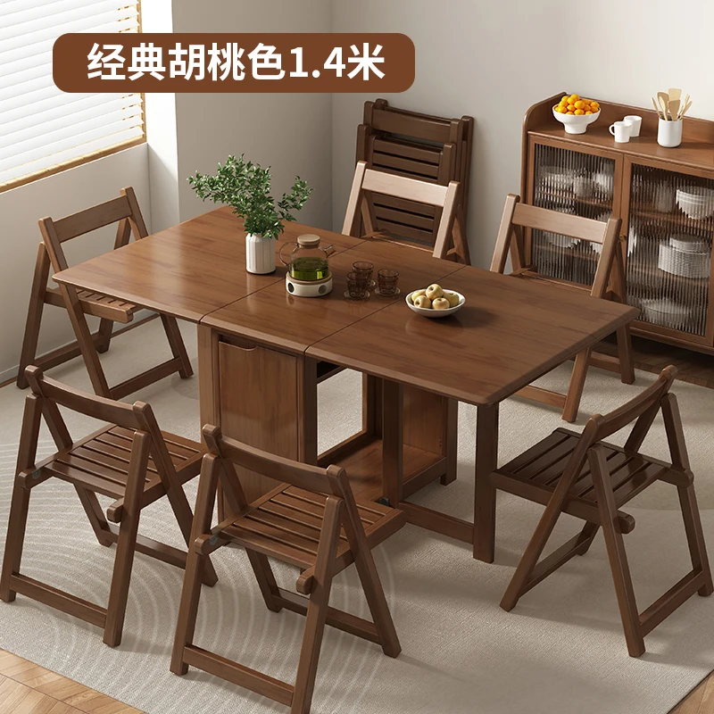 Dining Household dining Rectangle dining and chairs Foldable folding Eating table