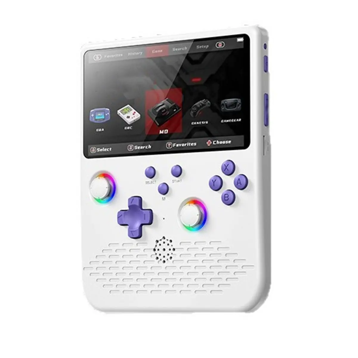 H5 Handheld Retro Game Console 128GB 5inch Screen Dual RGB Joystick Portable Video Game Console Supports 34 Emulators B