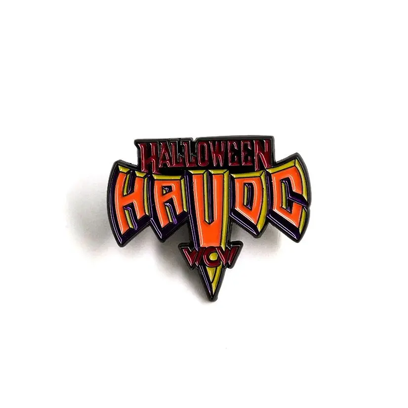 Wcw-Pin esmaltado con logotipo de Halloween Havoc, broche de solapa para evento de lucha profesional, espectáculo temático de Halloween, accesorio de insignia de regalo para seguidores