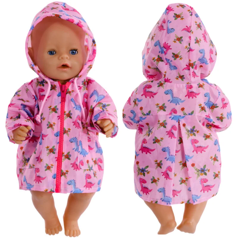 43 Cm Baby Doll Raincoat 18 Inch American Og Girl Doll Costume Girl Play Toys Clothes Wear Accessories