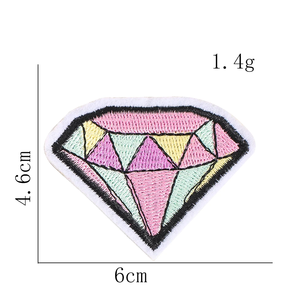 Makronen-Farbiger Diamant-Stickerei-Aufnäher zum Aufbügeln oder Aufnähen für T-Shirt, Jacke, Hut, Tasche, DIY-Kleidungsdekoration, Geschenk für Mädchen – Detail 6