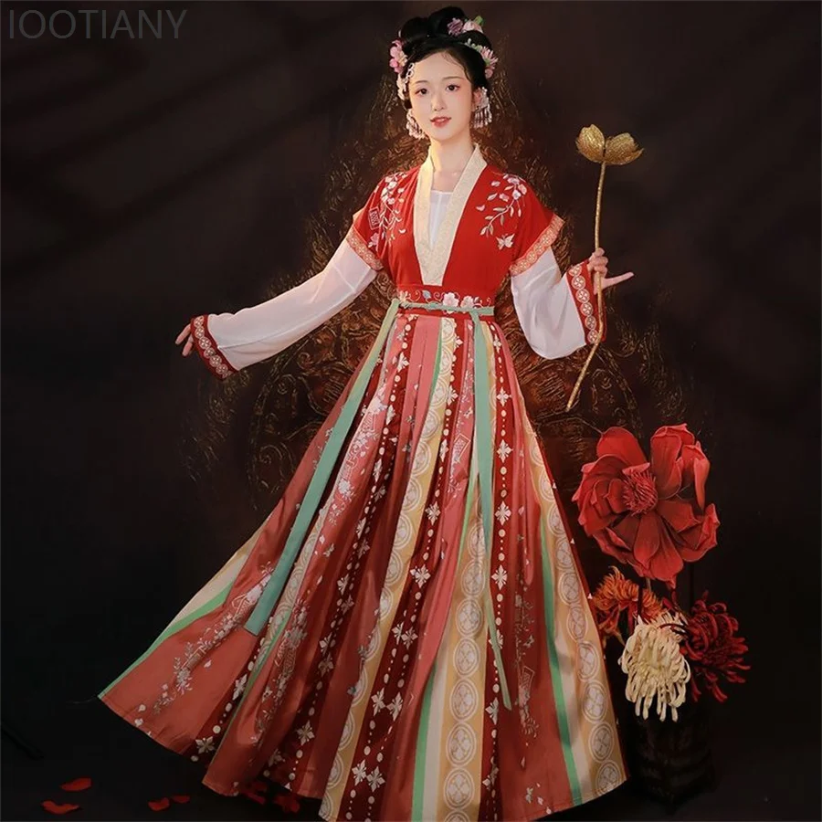 Chinesische Traditionelle Hanfu Kleidung Weibliche Han-dynastie Kleid Orientalischen Prinzessin Kleid Dame Elegante Tang-dynastie Tanz Kostüm Neue