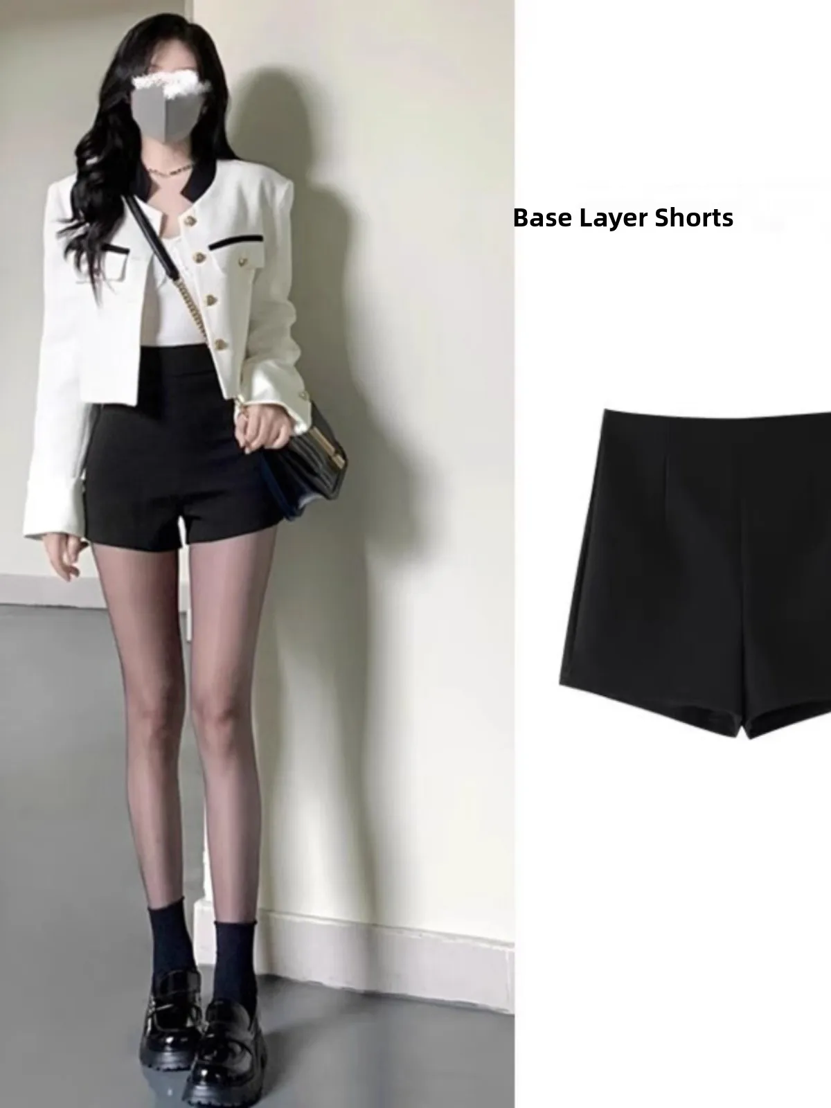 

High Waist Bla Suit orts Women Summer Large Size Slimming Tight Base Layer Inner Wear Hot Pants for Girls Commute Sle