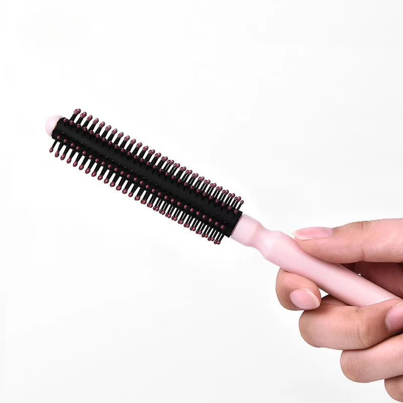 Mini Round Roll Style Hair Comb Professional Detangling Hair Brush Anti Static Scalp Massage Combs Barber Home Hair Styling Tool