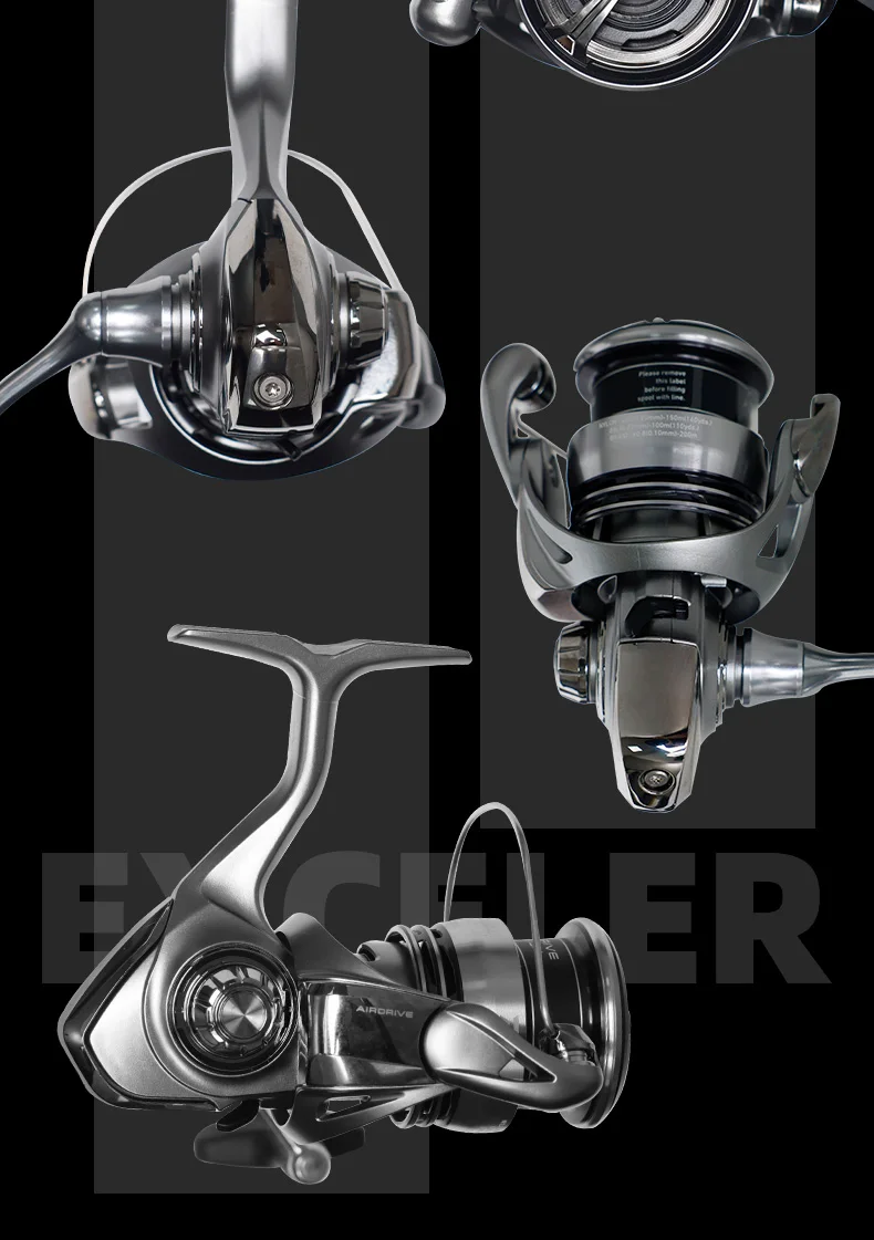2023 DAIWA EXCELER LT Spinning Angelrolle Max 5 + 1BB Drag 12 kg Baitcastingrolle Salzwasser-Süßwasserrolle – Detail 9