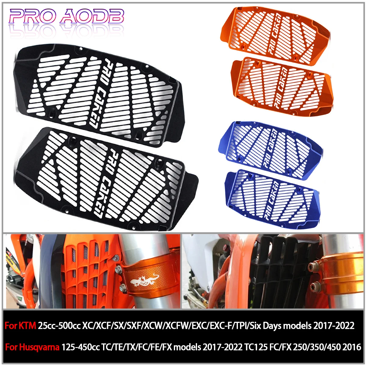 

Radiator Guard Grill Protection Motorcycle Accessories For KTM 125 150 250 350 450 500 XC XCF SX SXF XC-W XCF-W EXC EXC-F