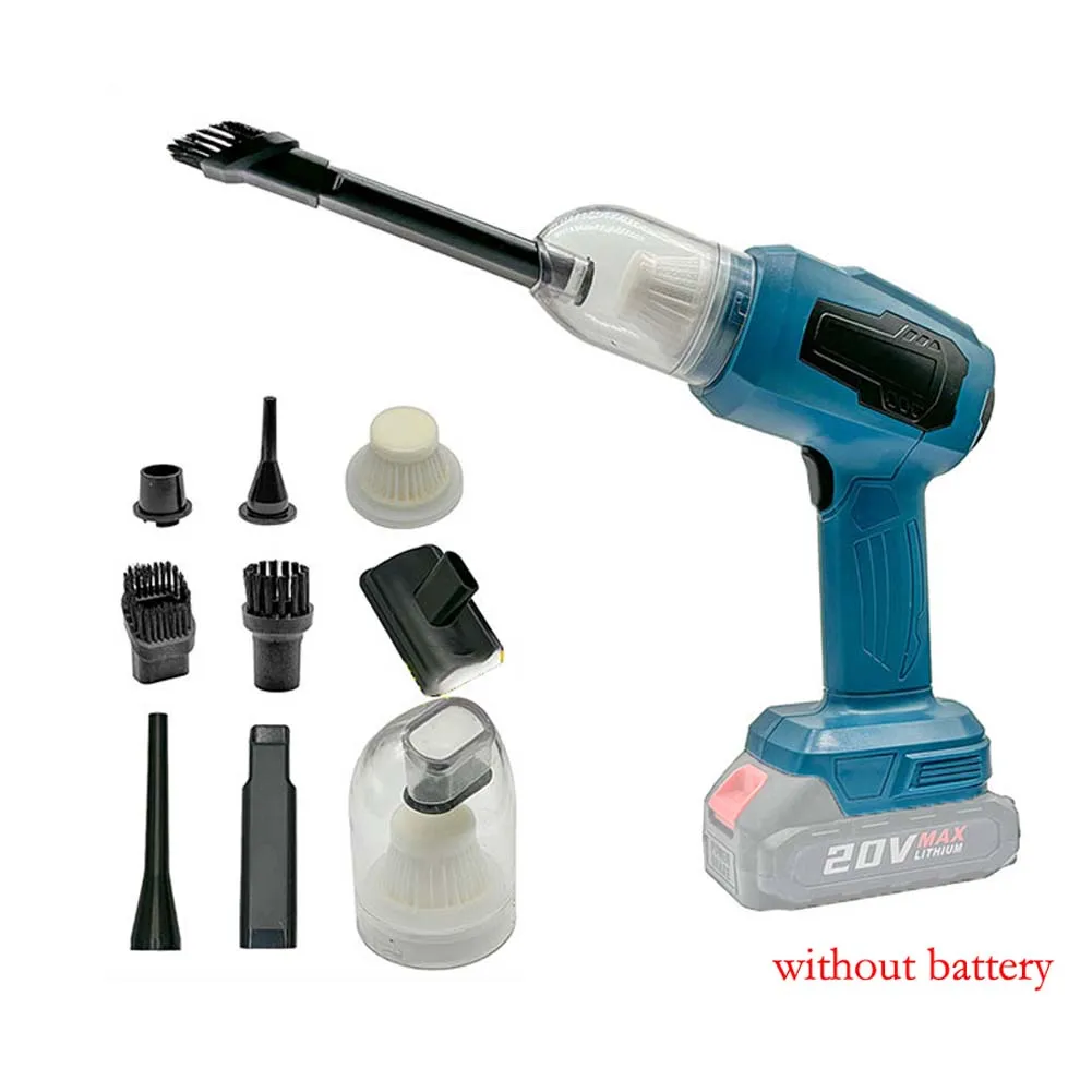 

21V Portable Vacuum Blower Tool for BL1830 BL1840 18V Batteries with Cleaning Brush for Desktop Vehicle and Appliance Cleaning