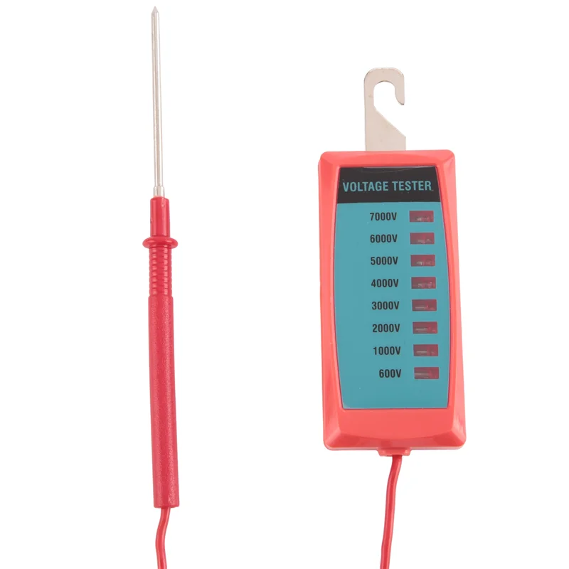 Tester napięcia do ogrodzenia elektrycznego GK503B, 1 sztuka, 600V do 700V, kontroler ogrodzenia, bez baterii, tester napięcia z lampką (czerwona) - B61B