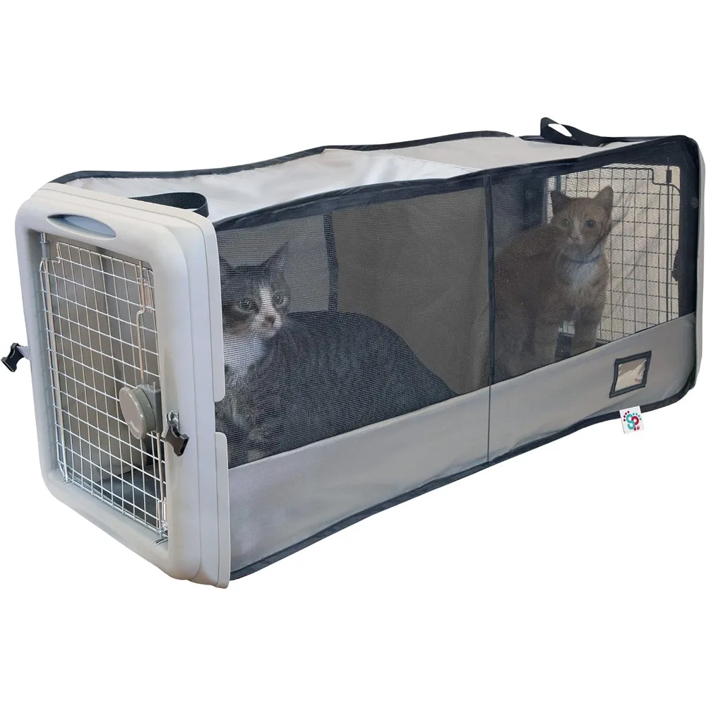 Car Seat Pet Crate with Divider