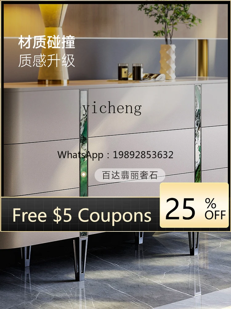 

GZ Italian light luxury dining side cabinet, living room bucket cabinet, household wall tea cabinet