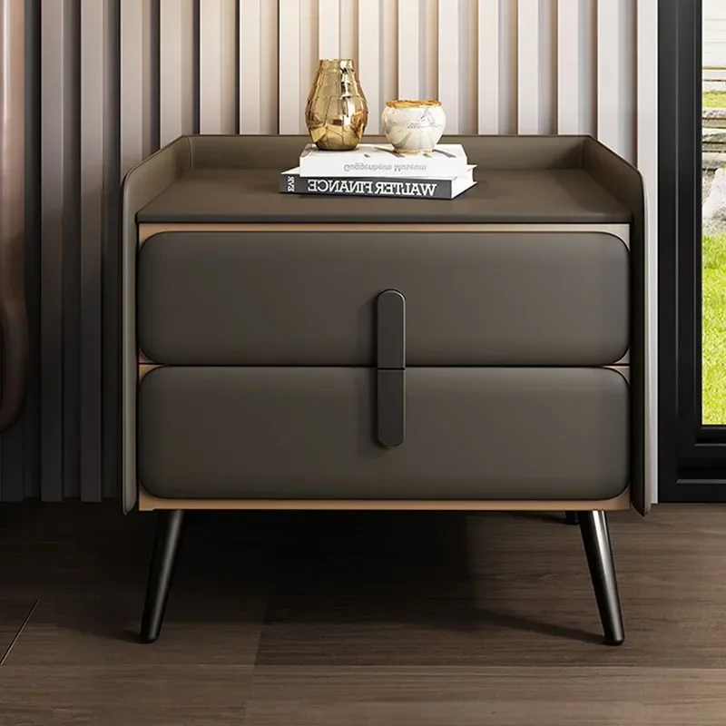 Bedroom Storage Bed Desk Table Auxiliary Bookcase Drawer Comfortable Drawers Floating Nightstand Bedside Narrow Nordic Furniture image 2