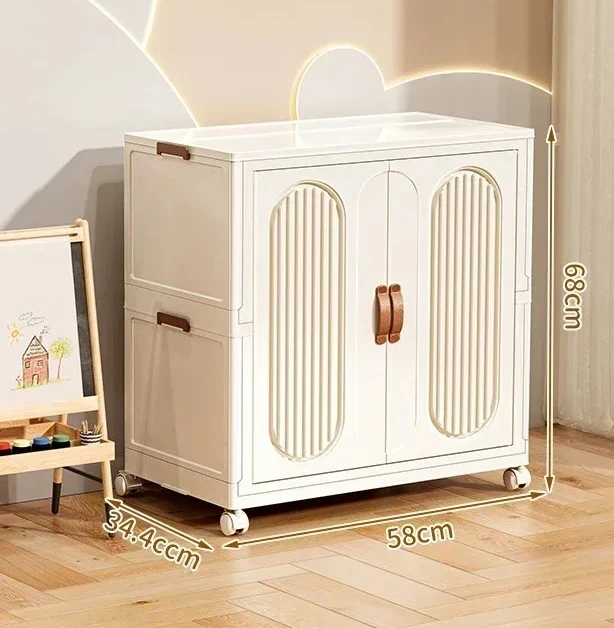 %Children's Wardrobe Bedroom Closet Cabinet Baby Storage Box Toy Clothes Organizer Locker Folding