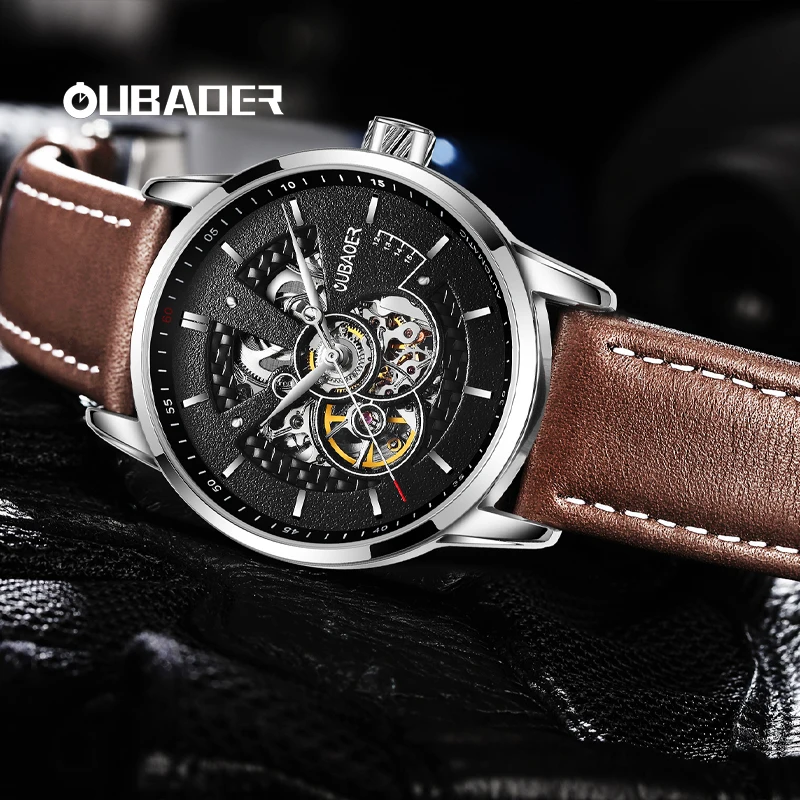 OUBAOER Men\'s Watches Top Brand Luxury Business Automatic Mechanical Watch Men Waterproof Sport Wrist Watches Relogio Masculino