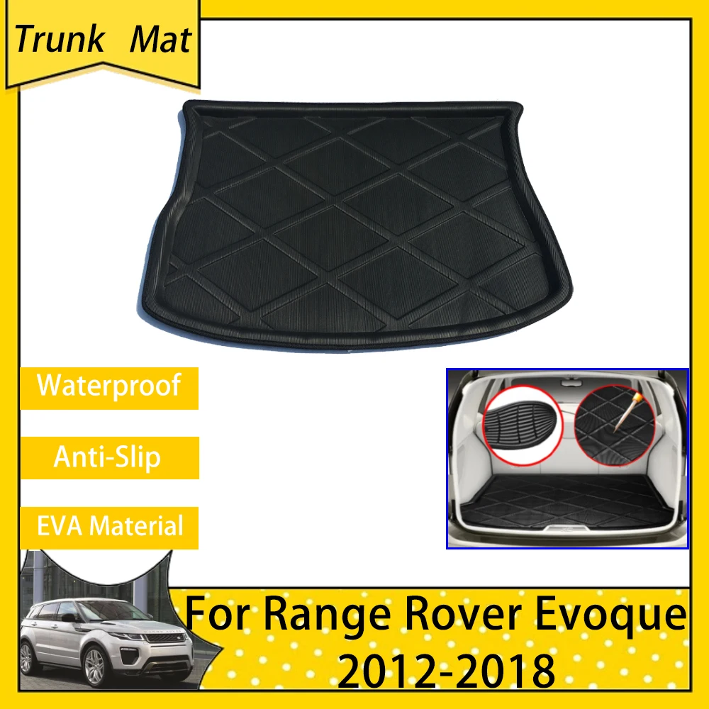 Car Trunk Mats for Range Rover Evoque L538 5 Doors 2012 2013 2014 2015 2016 2017 2018 Cargo Boot Liner Tray Carpet Accessories