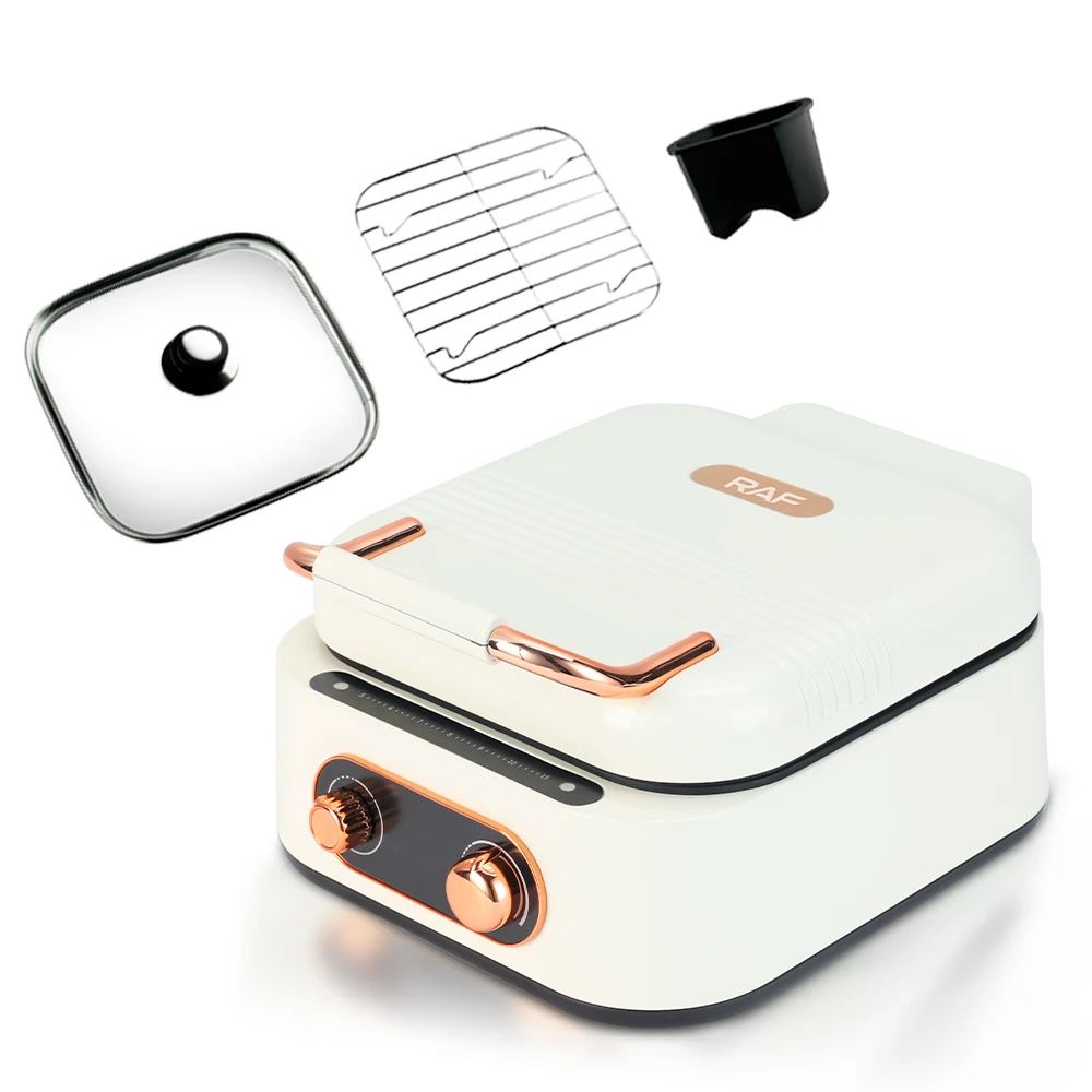electric grill with hot pot Wholesale Non Stick Smokeless Electric Grill Bbq Stainless Steel Electric Grills 3in1