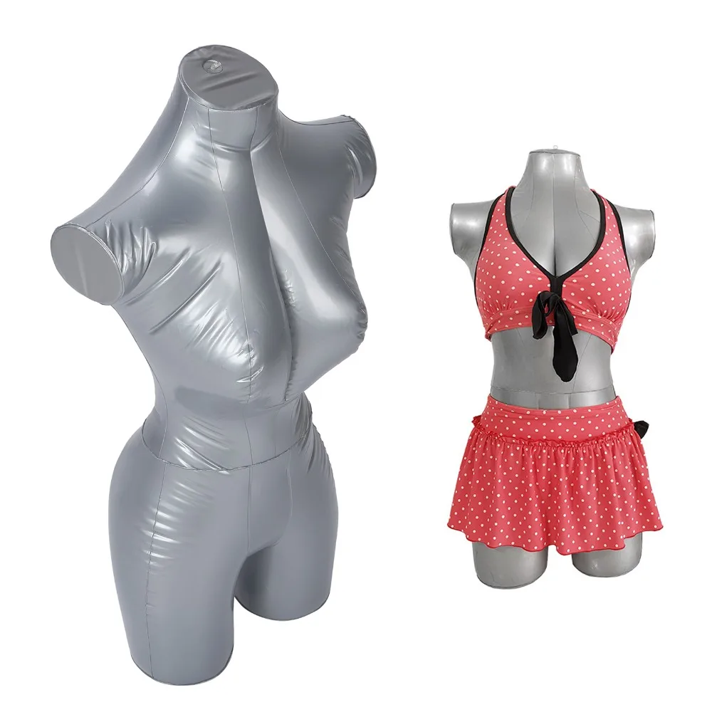 1pcs Inflatable Female Inflatable Mannequins Half Body Upper Body Half Body Mannequin Clothing Display Model Clothing Display