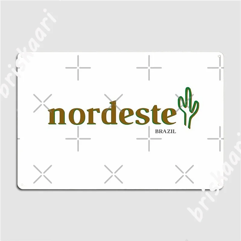 Nordeste Brazil Metallschilder, Garagendekoration, Design für Club, Zuhause, Blechschilder, Poster