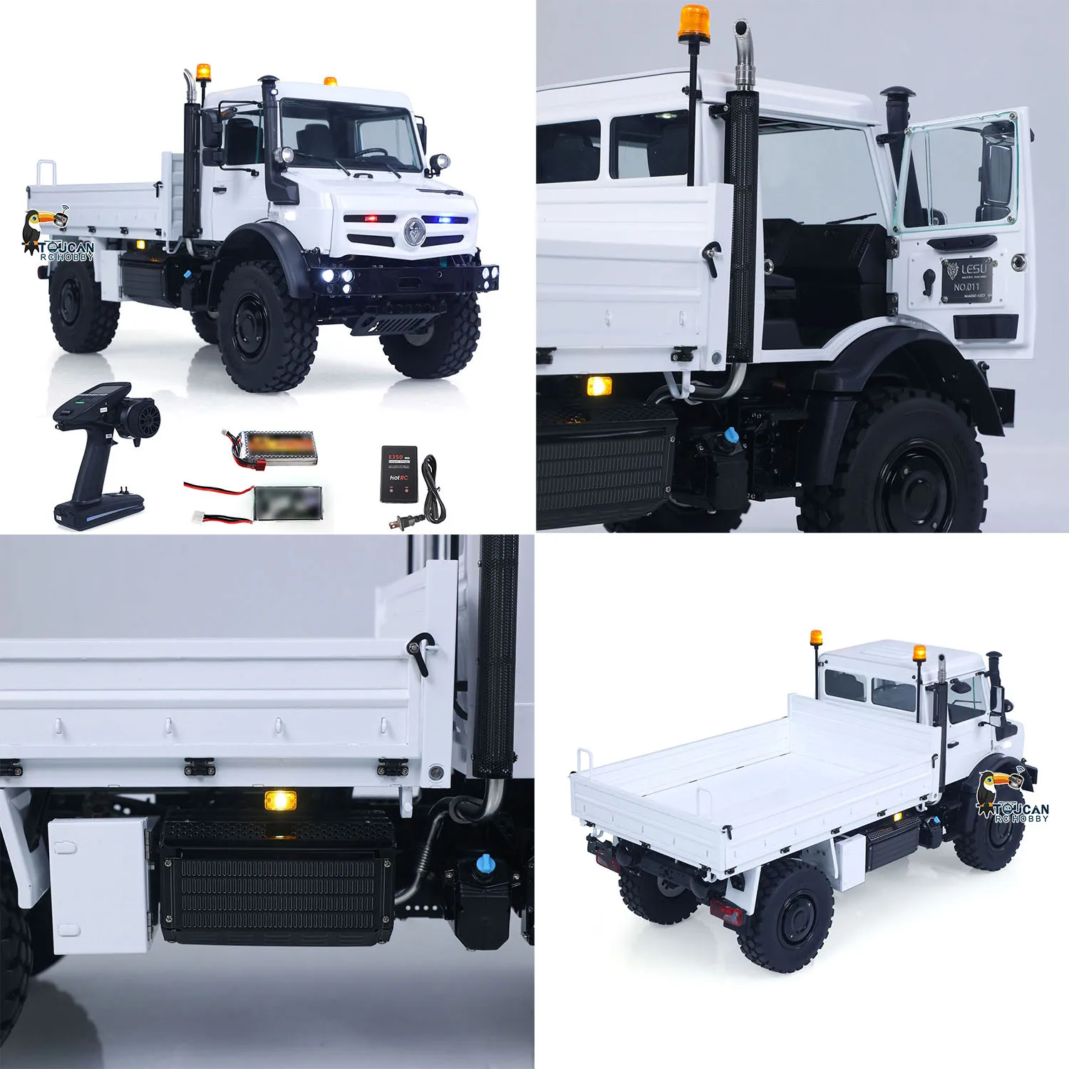 รถบังคับวิทยุ LESU รุ่น MT44023 ขนาด 1/14  รถออฟโรด 4*4  รถบรรทุกขนาดเล็กสำหรับทุกพื้นผิว  รุ่น U4023  พร้อมไฟ เสียง ควัน  ระบบล็อคเพลา