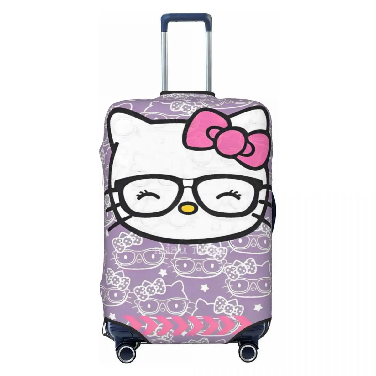 

Hello Kitty Cat Animal Cartoon Suitcase Cover Cruise Trip Flight Practical Luggage Accesories Protection
