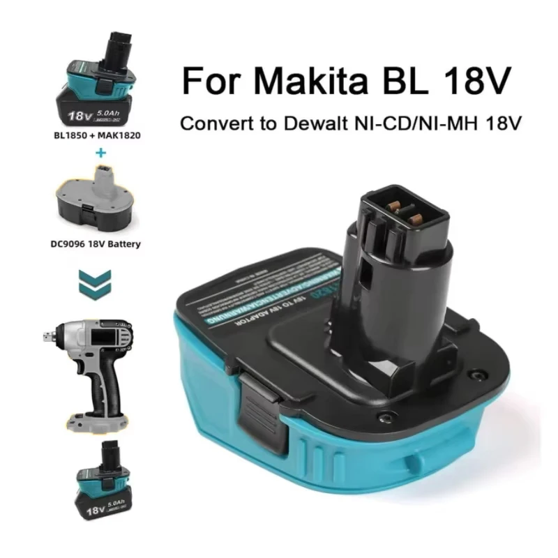 リチウムイオン電池用のmak1820充電アダプター,18v,bl1830,bl1860,dewalt dc9096,ni-cd,mh,工具用に変換