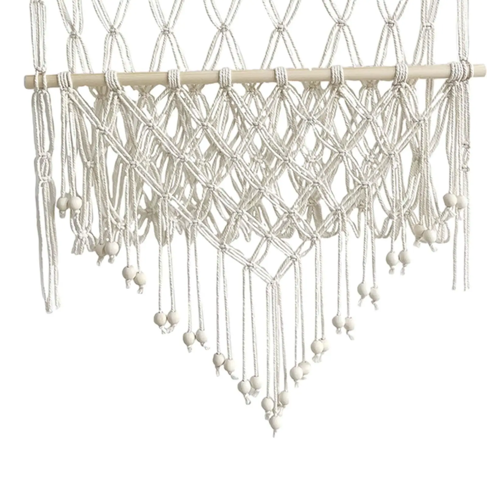Boho Macrame Stuffed Animal Storage Hammock Net for Plush Toys Organizer Hanging Wall Corner Holder for Kids Room Nursery Decor