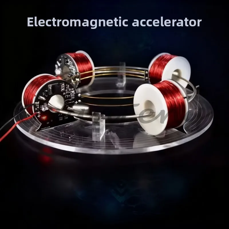 Six Coils DIY Circular Accelerator, Electromagnetic Ring Cyclotron, Scientific Experiment Teaching Equipment