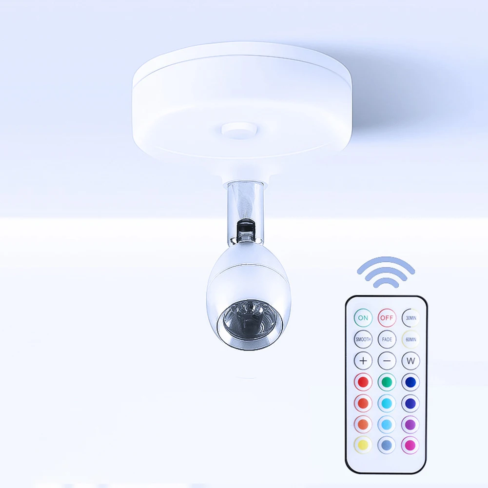 

13-цветные настенные бра, лампа на батарейках, RGB-подсветка для шкафа, срок службы до 20000 часов, пульт дистанционного управления с регулируемым углом коробки